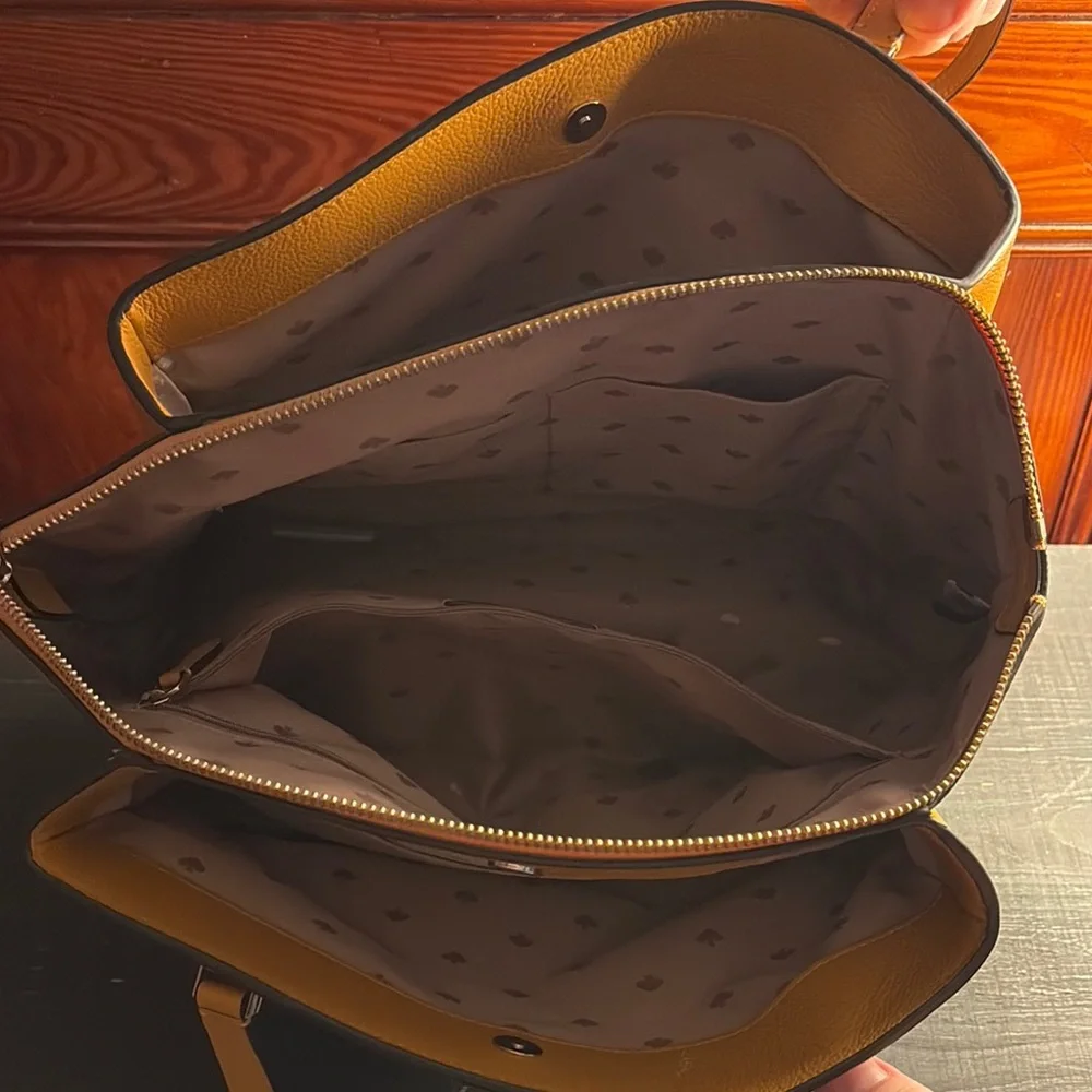 Kate Spade Mustard Leather Tote - Picture 3 of 4